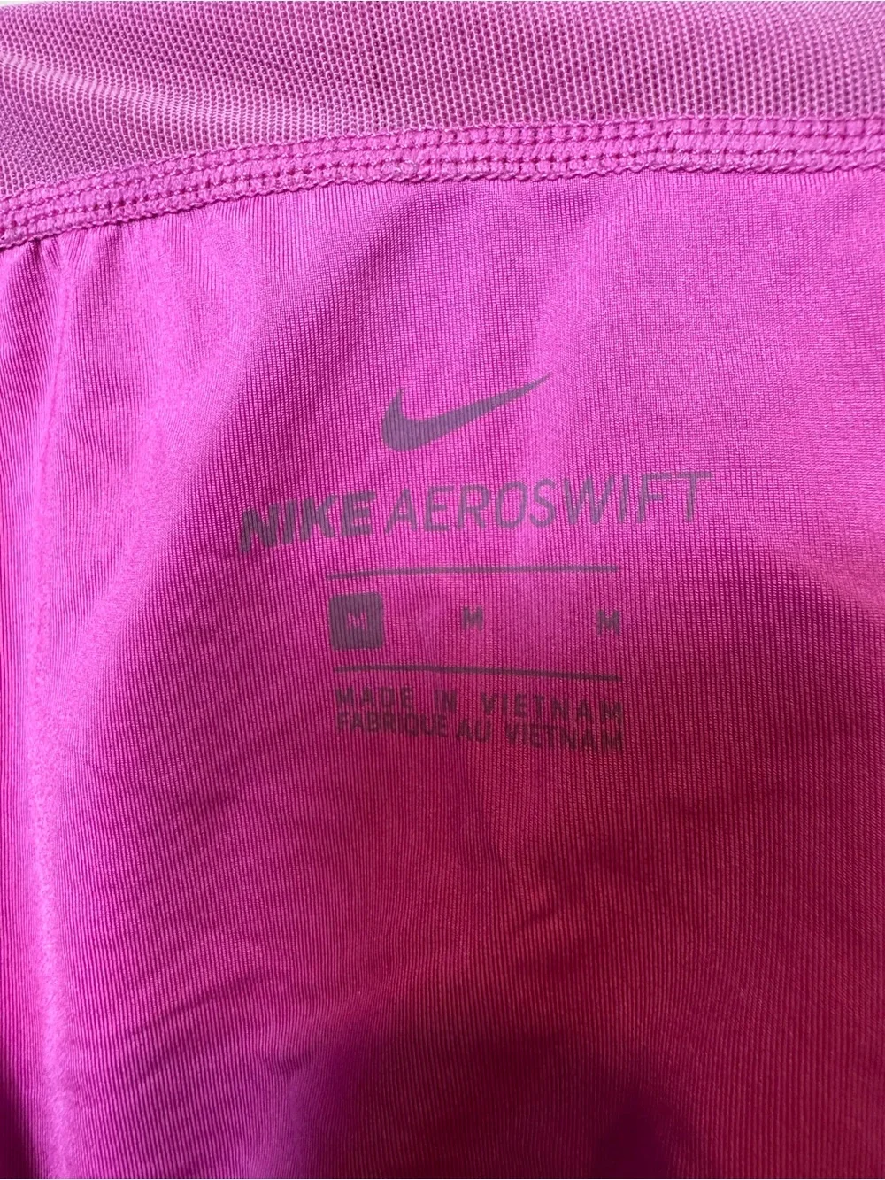 Nike Racing Women's Pink Athletic Aeroswift Running Shorts with Built-In Liner M